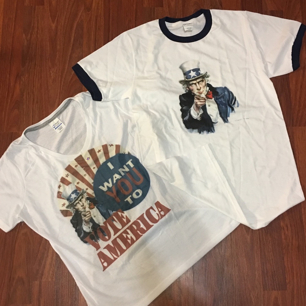 2 Ladies USA Shirts new fun shirts